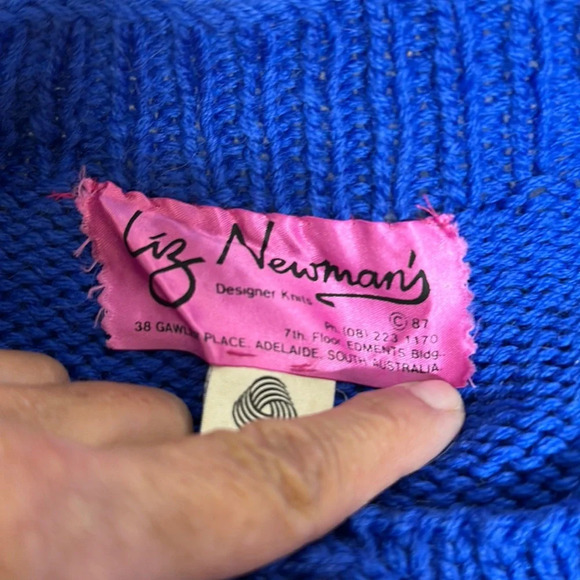 Liz Newmans Designer knit Australian Sweater 100% Wool - Picture 2 of 12